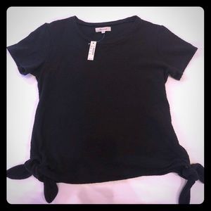 Madewell size XXS black tie shirt